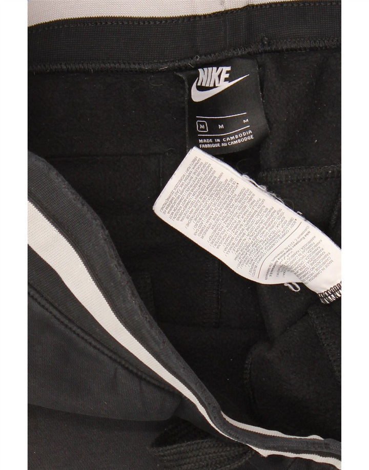 Мужские спортивные брюки с графическим рисунком Nike, джоггеры, средний черный, хлопок
