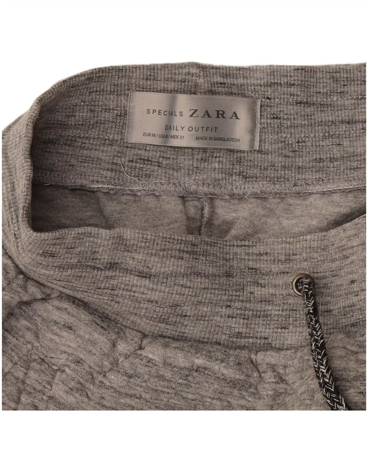 Мужские спортивные брюки Zara джоггеры среднего серого цвета в крапинку
