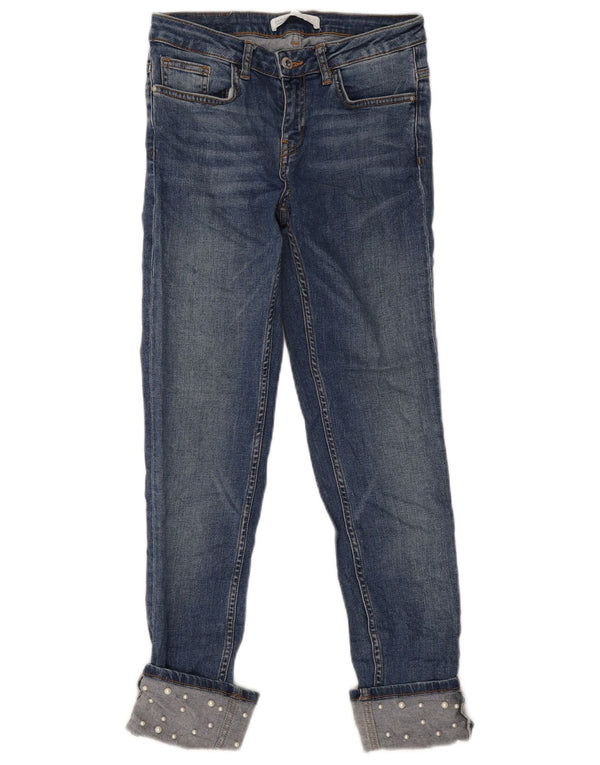 Женские узкие джинсы Zara EU 36 XS W26 L26 синие