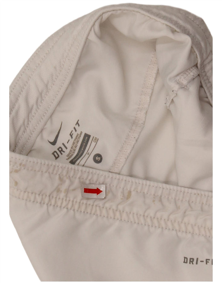 NIKE Mens Dri Fit Sport Shorts Small  White