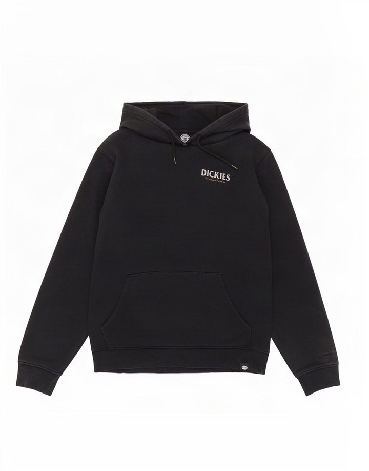 Мужской джемпер с капюшоном Dickies, черный, хлопковый, с рисунком