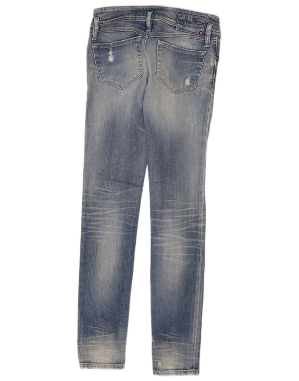 Джинсы скинни Diesel для девочек 13–14 лет W28 L31, синий хлопок