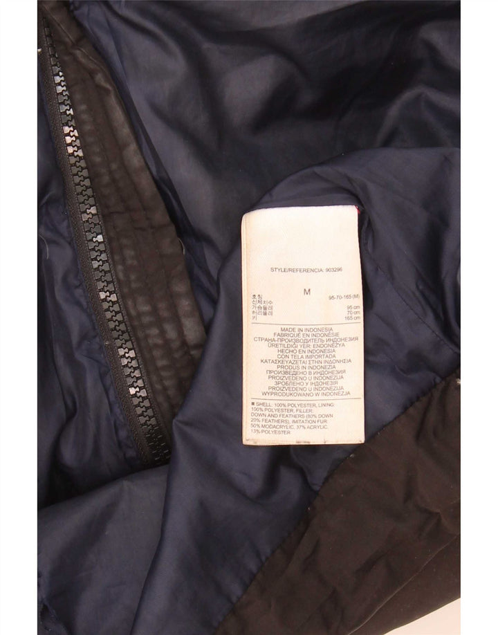 Gap Womens Hooded Padded Jacket UK 14 Medium Black Polyester