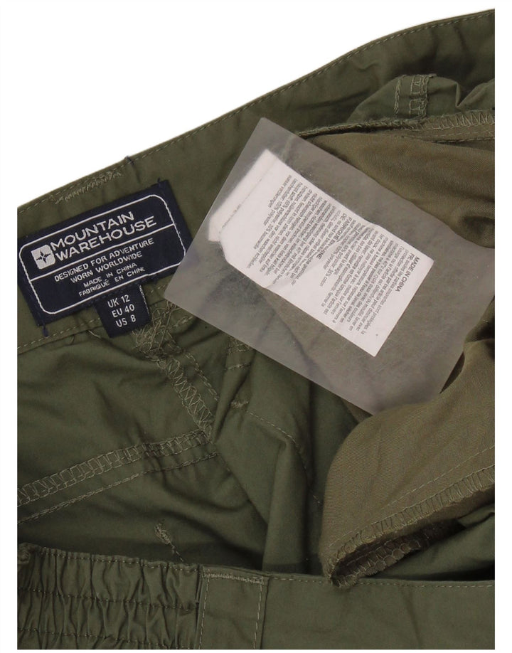 Женские шорты чинос Mountain Warehouse UK 12, средний W30, полиэстер цвета хаки