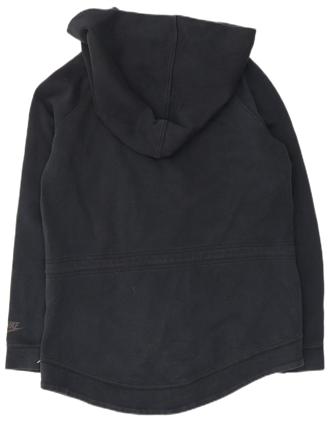 Женский свободный свитер с капюшоном на молнии NIKE UK 10, маленький темно-синий, хлопковый