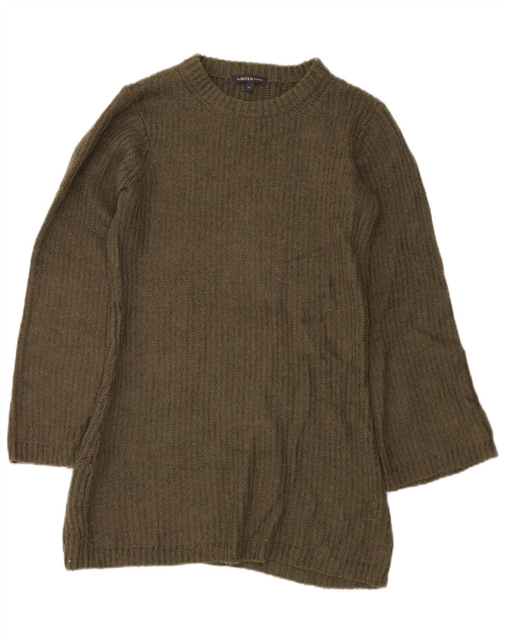 Женский джемпер с круглым вырезом Marks & Spencer, Великобритания, 10, маленький зеленый акрил