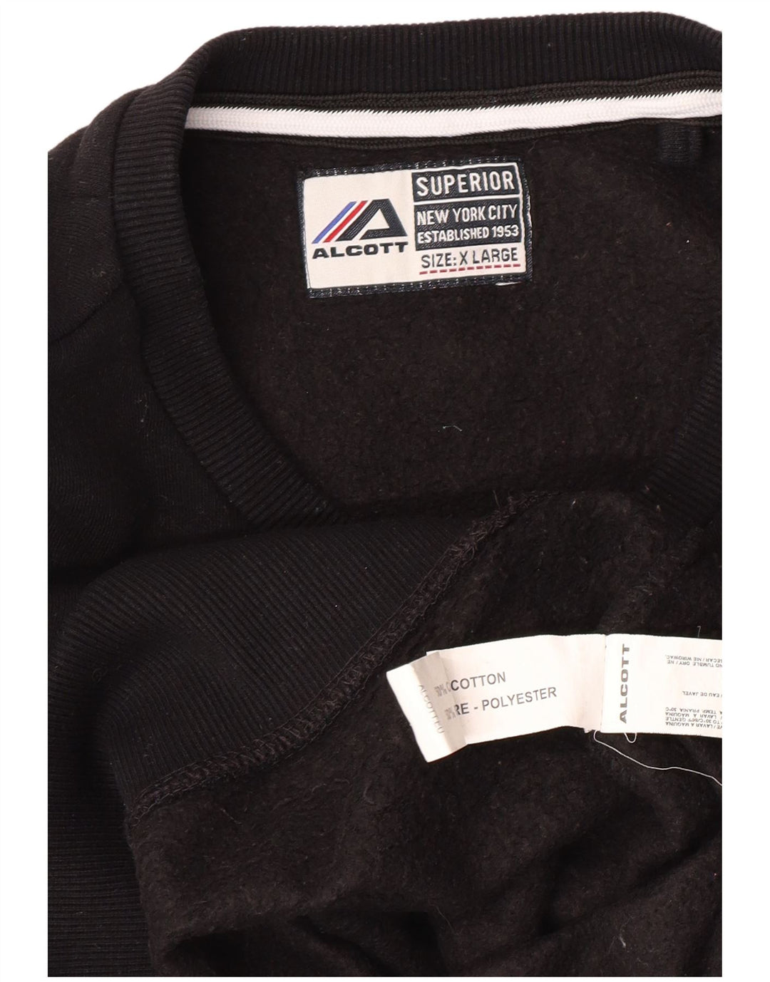 ALCOTT Мужской свитшот с рисунком Нью-Йорка, джемпер XL, черный хлопок