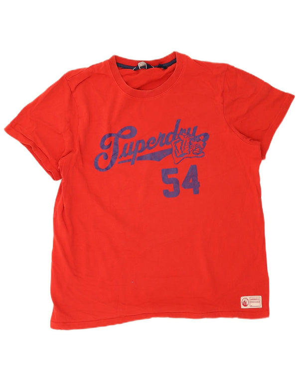 Мужская футболка с рисунком Superdry Top XL, красный хлопок