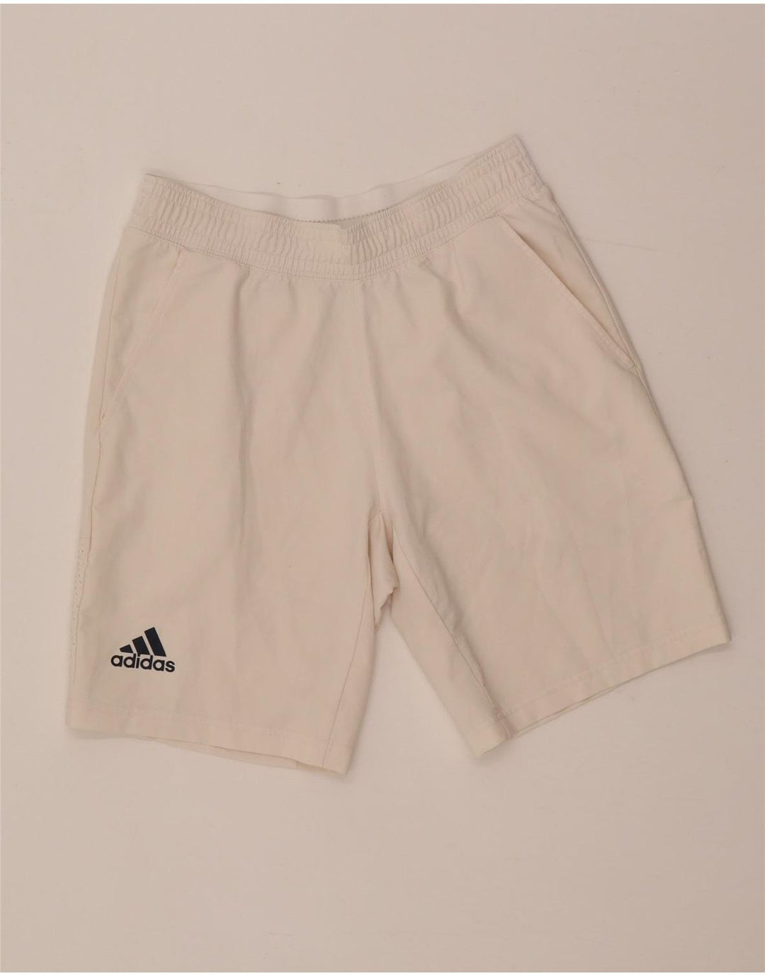 Мужские спортивные шорты Adidas маленького размера из белого полиэстера