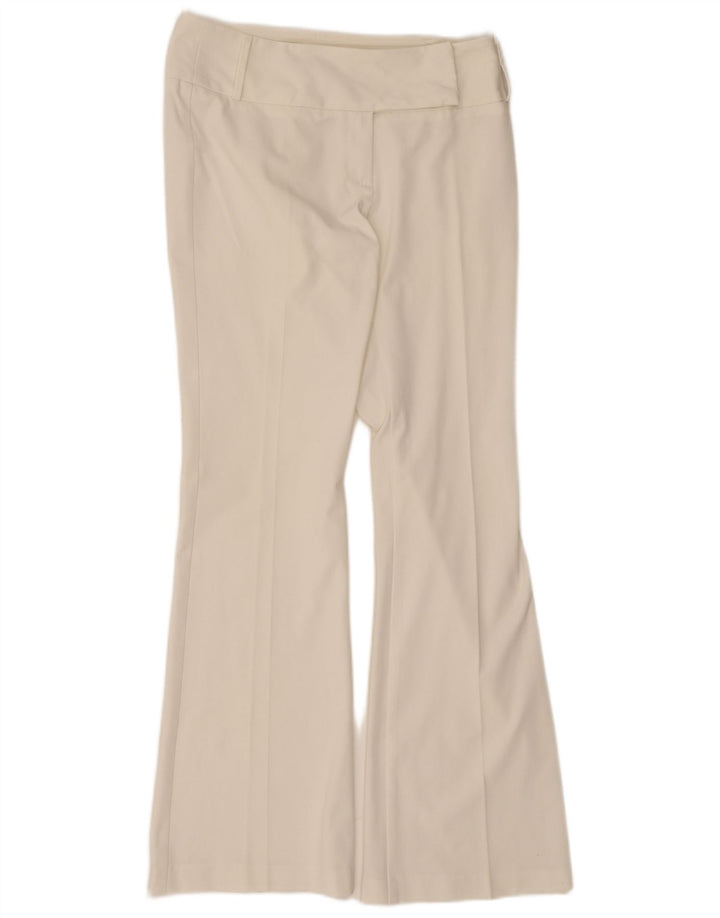 Женские повседневные брюки-клеш Sisley IT 44 Medium W30 L32, белый полиэстер