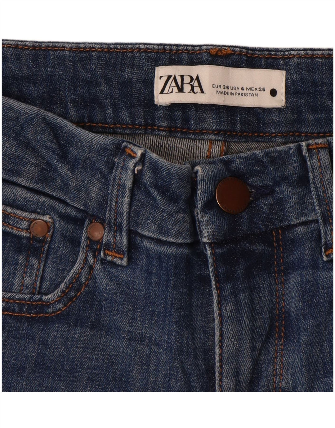 Женские джинсы Bootcut Zara EU 36 XS W26 L28 синие