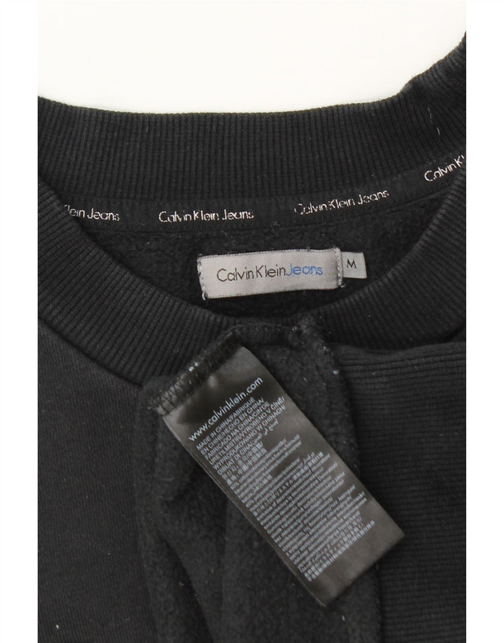 Женский свитер с рисунком Calvin Klein Jeans UK 14, средний черный