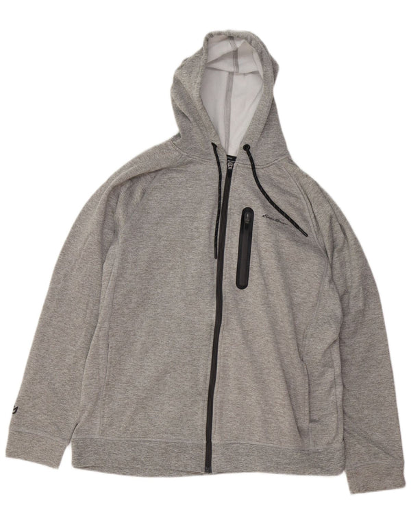 EDDIE BAUER Мужской свитер с капюшоном на молнии, большой серый полиэстер