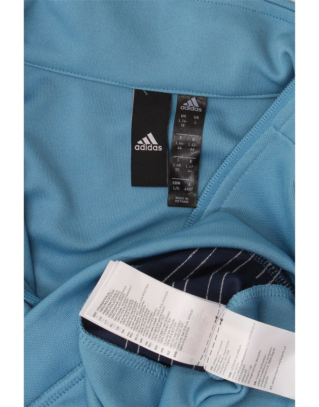 Женский спортивный костюм Adidas Top Jacket UK 161/18 Большой синий с цветными блоками