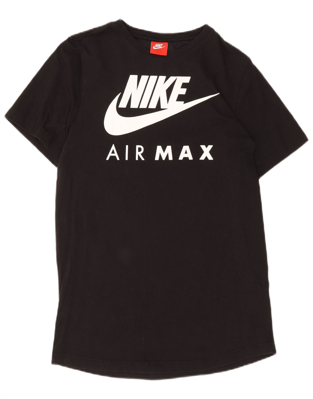 Мужская футболка с рисунком Nike Air Max, средний черный хлопковый топ