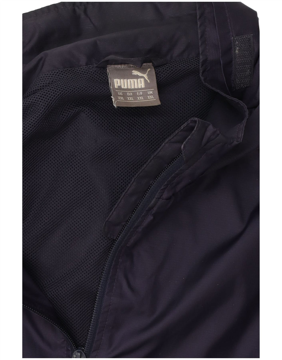 PUMA Mens Hooded Rain Jacket UK 44 2XL Navy Blue