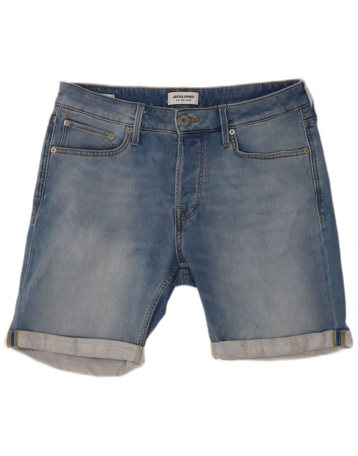 Мужские джинсовые шорты Jack & Jones Medium W32 Синие, хлопок