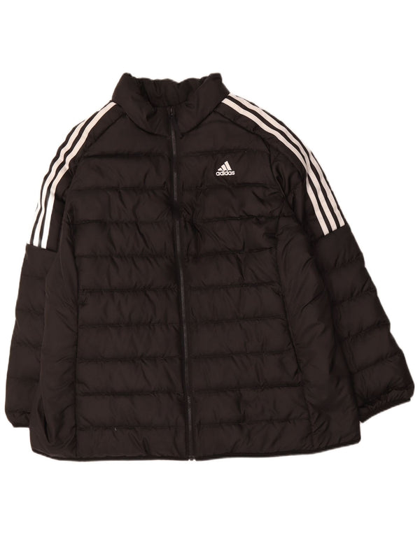 Женская стеганая куртка Adidas UK 24/26 2XL Черный полиэстер