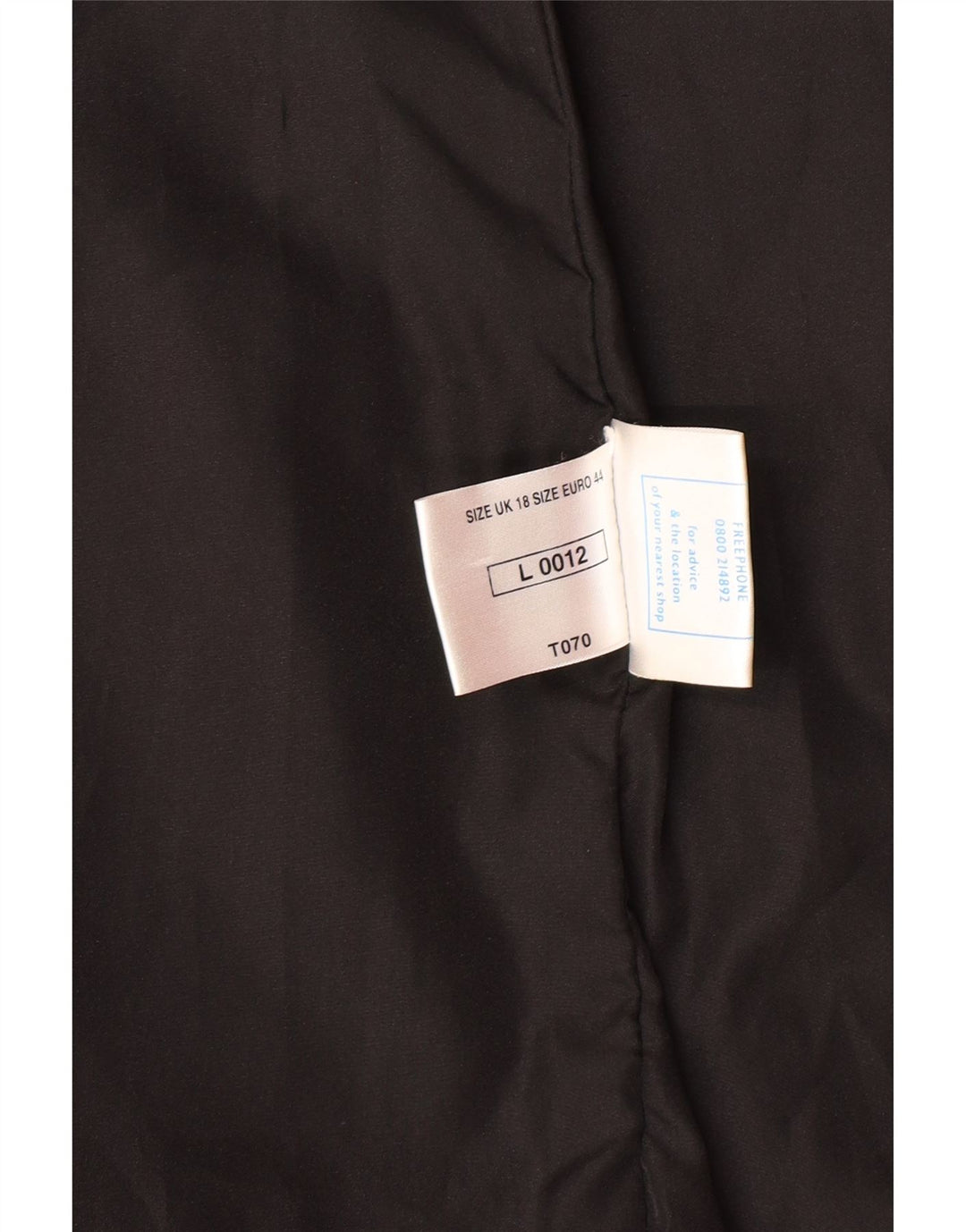 ВИНТАЖНОЕ женское кожаное пальто оверсайз UK 18 XL, черное кожаное