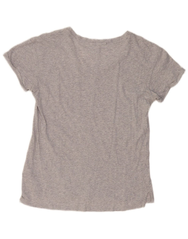 REPLAY Womens T-Shirt Top UK 10 Small Grey