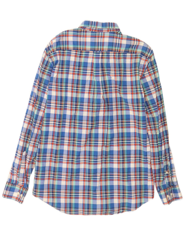 Мужская рубашка Gant E-Z Fit, большая синяя клетка, хлопковая