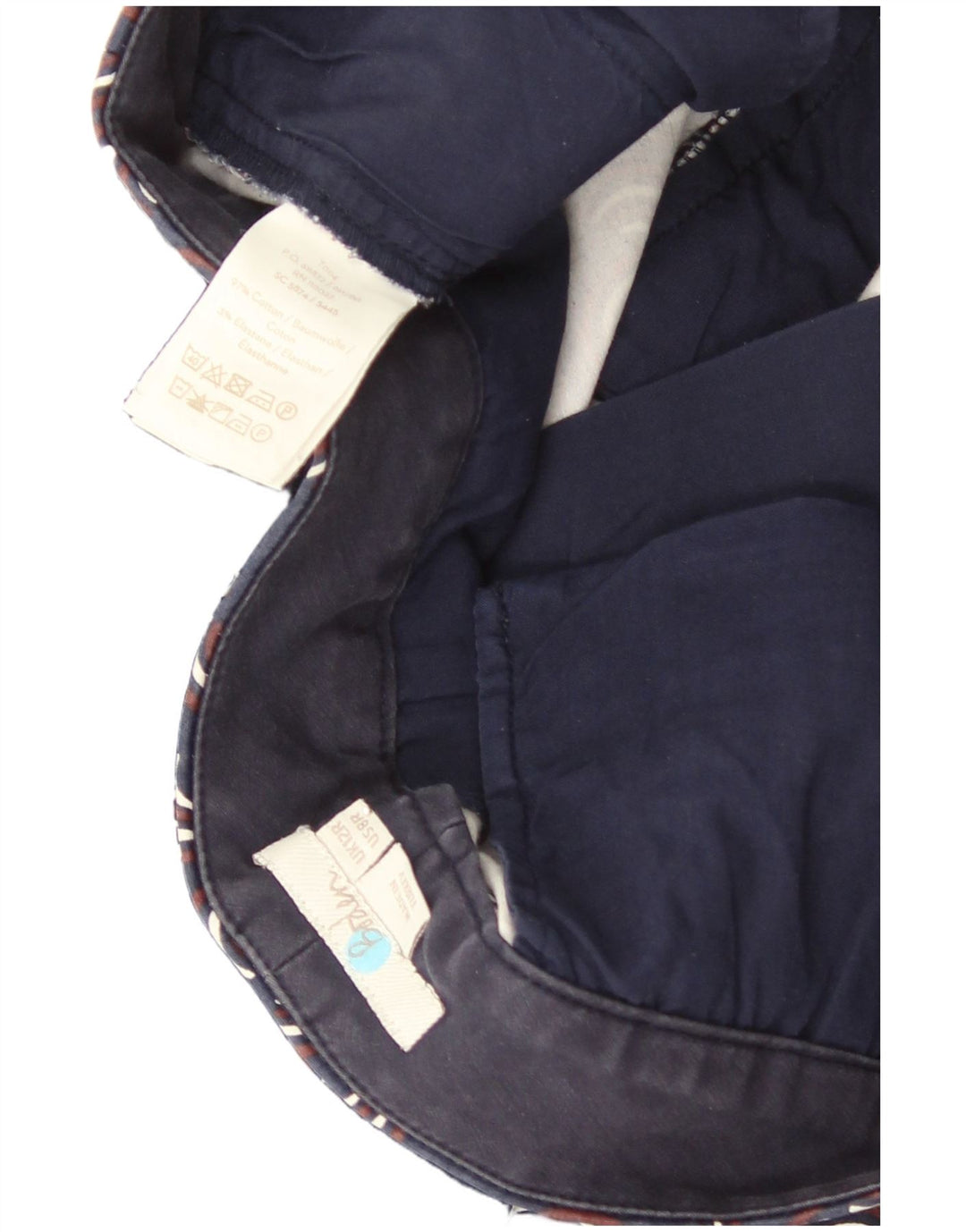 Женские брюки чинос с абстрактным узором Boden UK 12 Medium W30 L27 Темно-синие