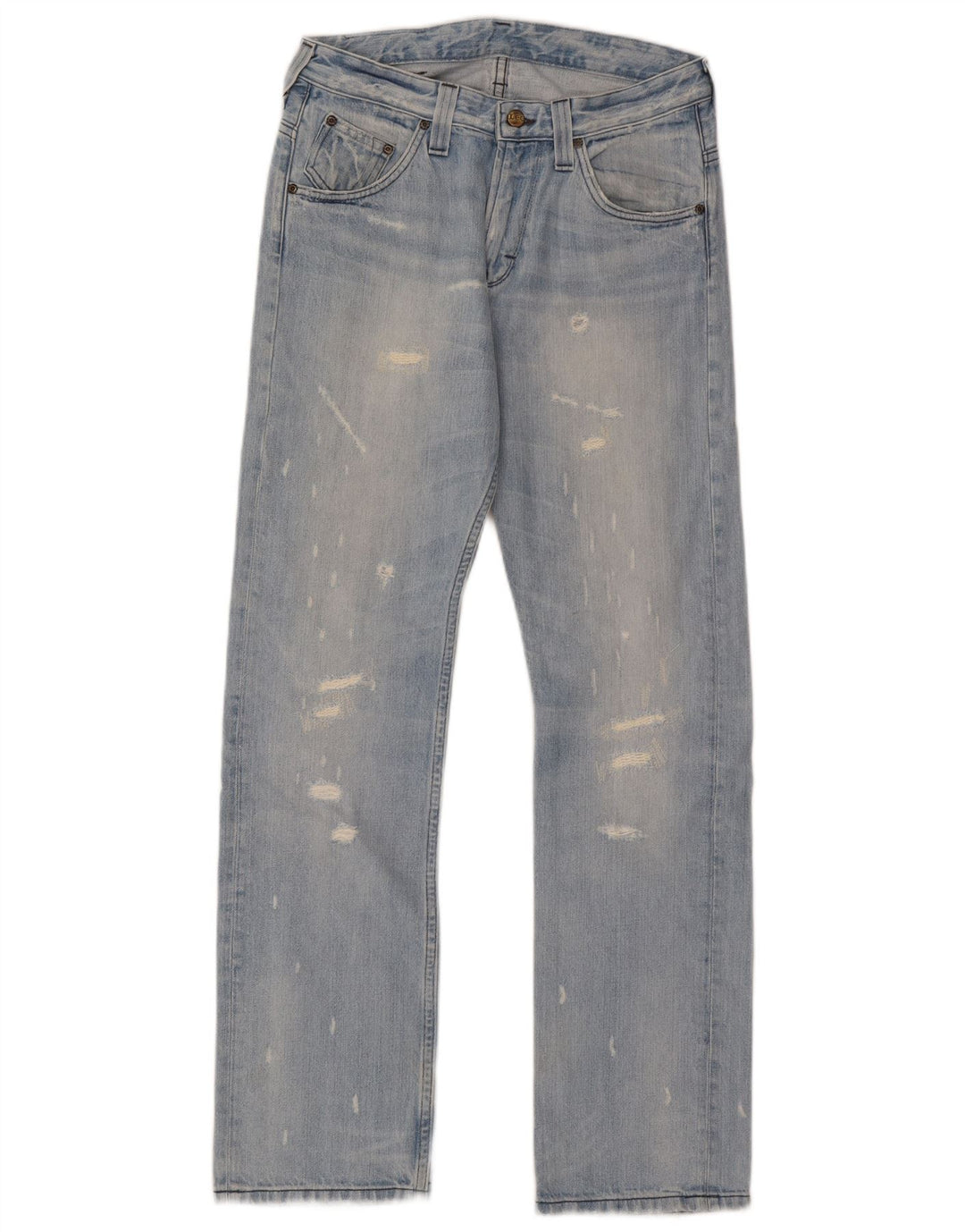 Женские прямые джинсы Lee Clark W29 L32, синий хлопок