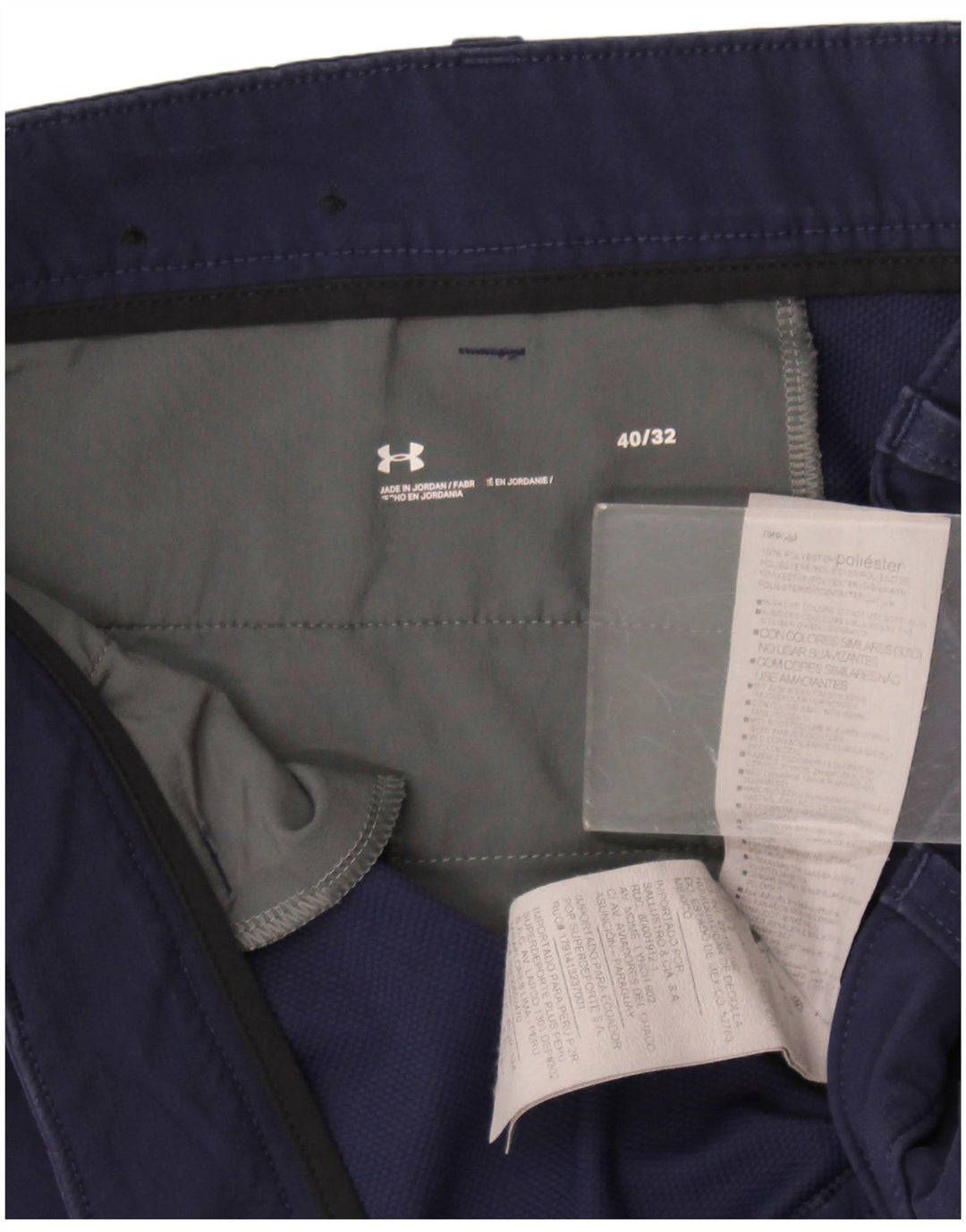 Мужские прямые брюки чинос Under Armour W40 L32 темно-синие из полиэстера