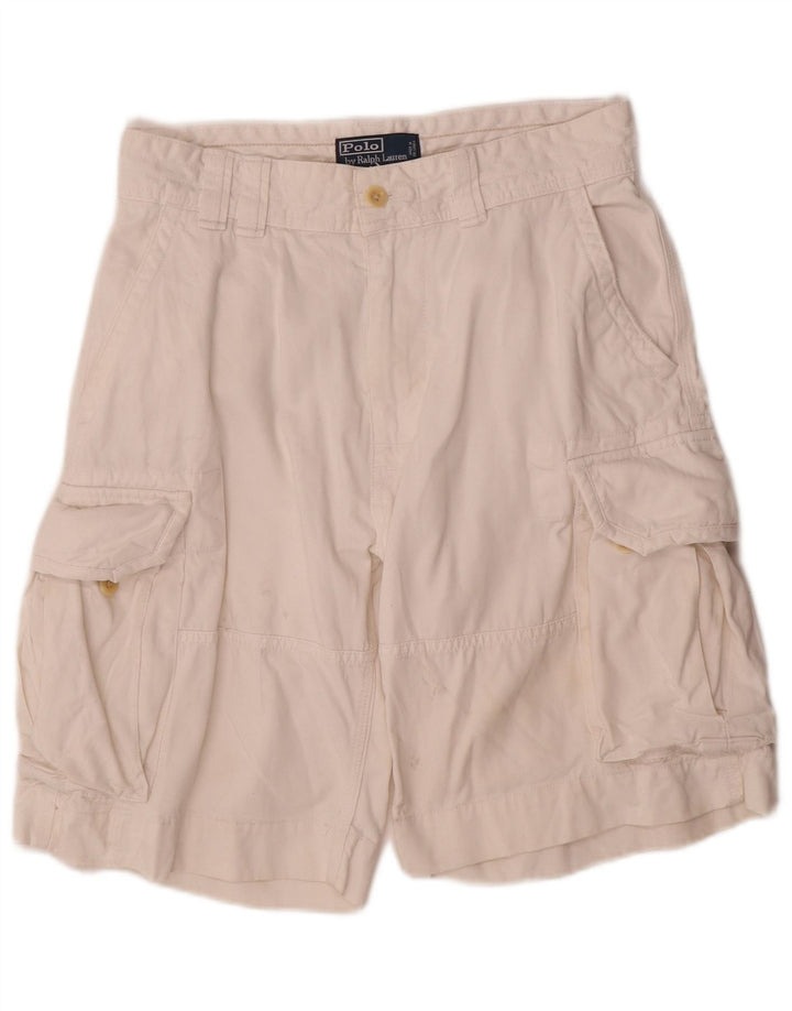 Мужские шорты карго Polo Ralph Lauren W30, средний белый хлопок