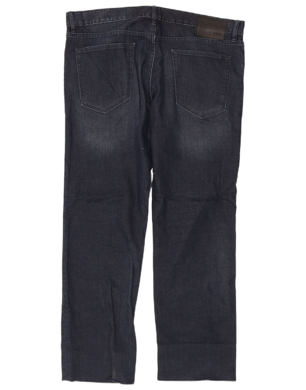 Мужские прямые джинсы Hugo Boss W38 L31 темно-синие, хлопок