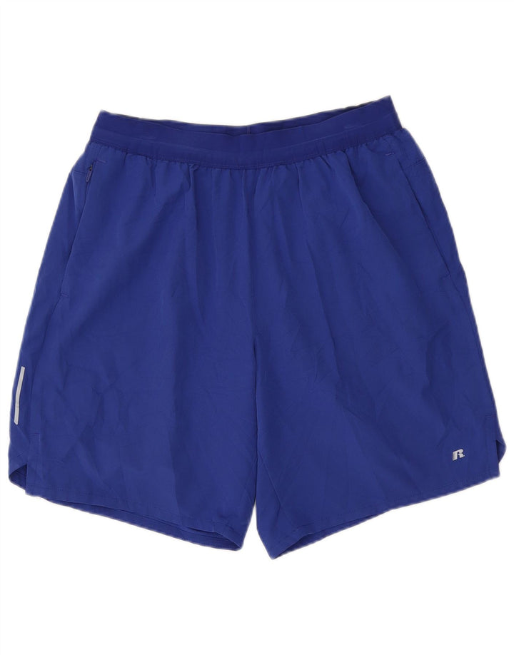 Мужские спортивные шорты Russell Athletic Dri-Power, большие синие, полиэстер
