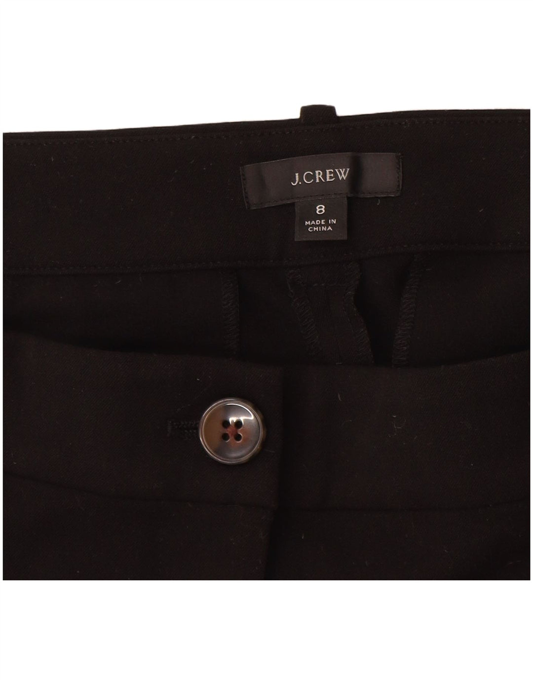 Женские узкие брюки чинос J. CREW, размер США 8, средний размер W28 L27, черный полиэстер
