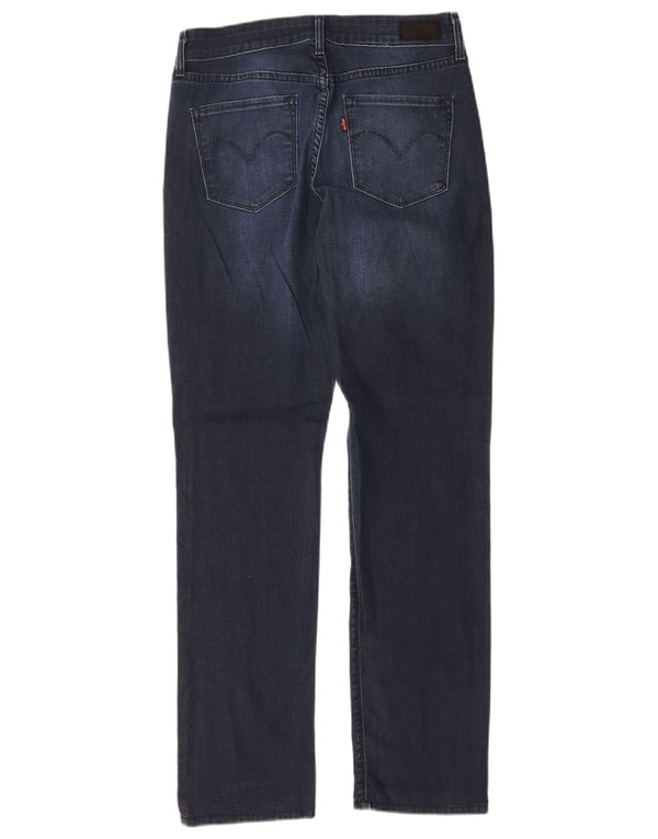 Женские узкие джинсы Levi's Demi Curve со средней посадкой W28 L30 Темно-синие хлопковые