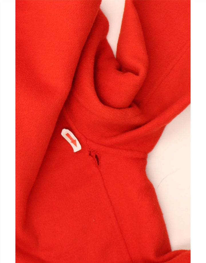 Женское двубортное пальто Zara UK 10, маленькое красное шерстяное пальто