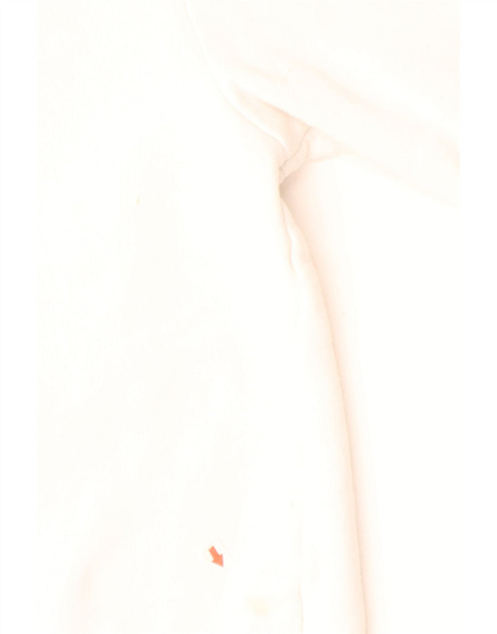 ELLESSE Мужской джемпер с капюшоном с рисунком, маленький белый, хлопковый