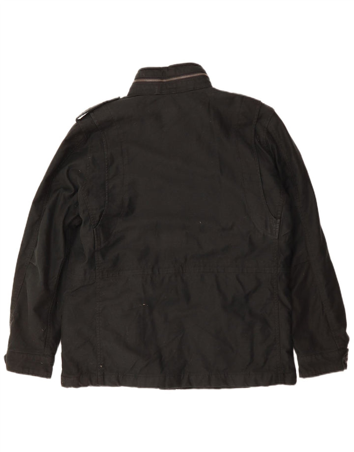 Мужская куртка в стиле милитари Superdry UK 40, большая черная, полиэстер