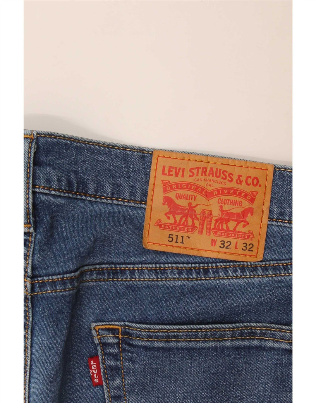 Мужские джинсы Levi's 511 Slim W32 L29 синие, хлопок