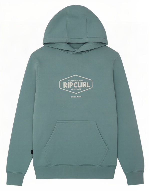 Джемпер с капюшоном Rip Curl для мальчиков с рисунком, 11–12 лет, средний бирюзовый, хлопок