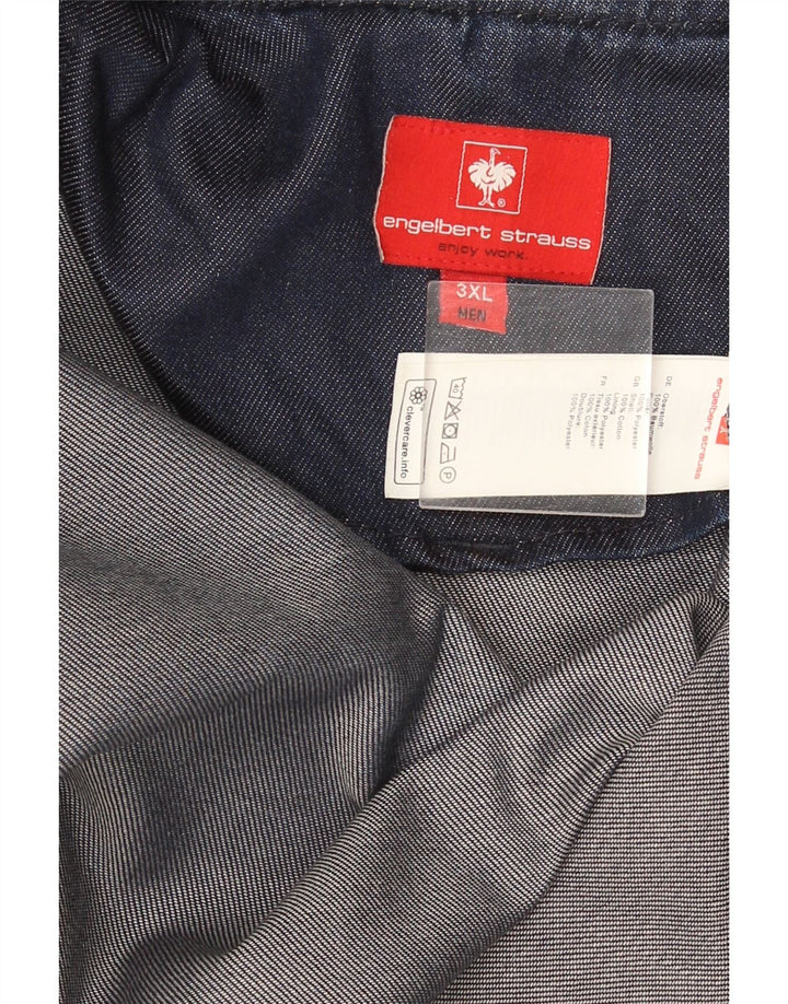 Мужская джинсовая куртка Engelbert Strauss UK 46 3XL, синяя, хлопок
