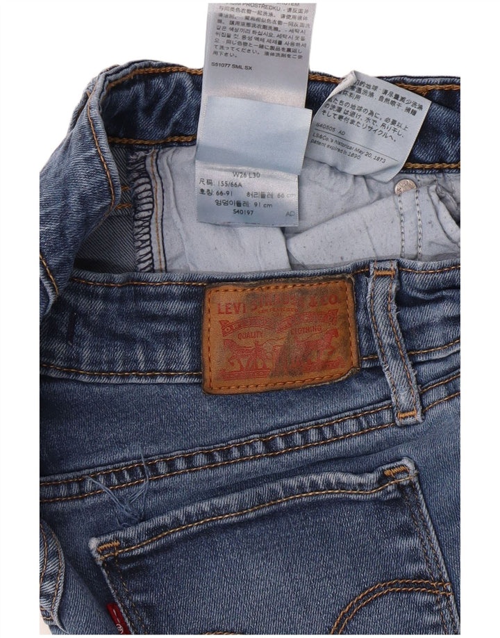 Женские джинсы скинни LEVI'S 711 W26 L30 синие, лиоцелл