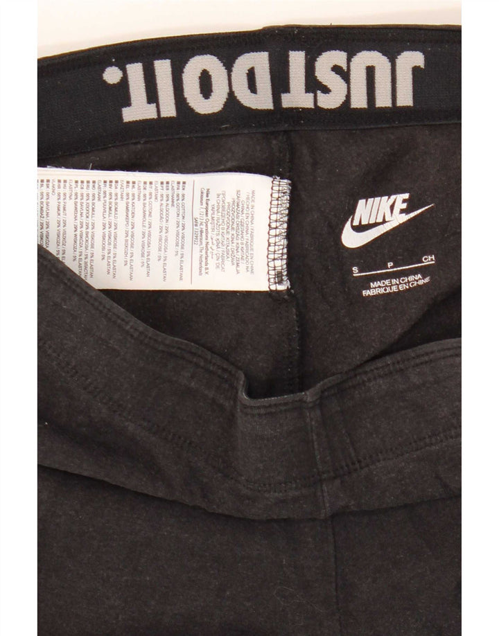 Женские леггинсы с рисунком Nike UK 10, маленькие черные хлопковые
