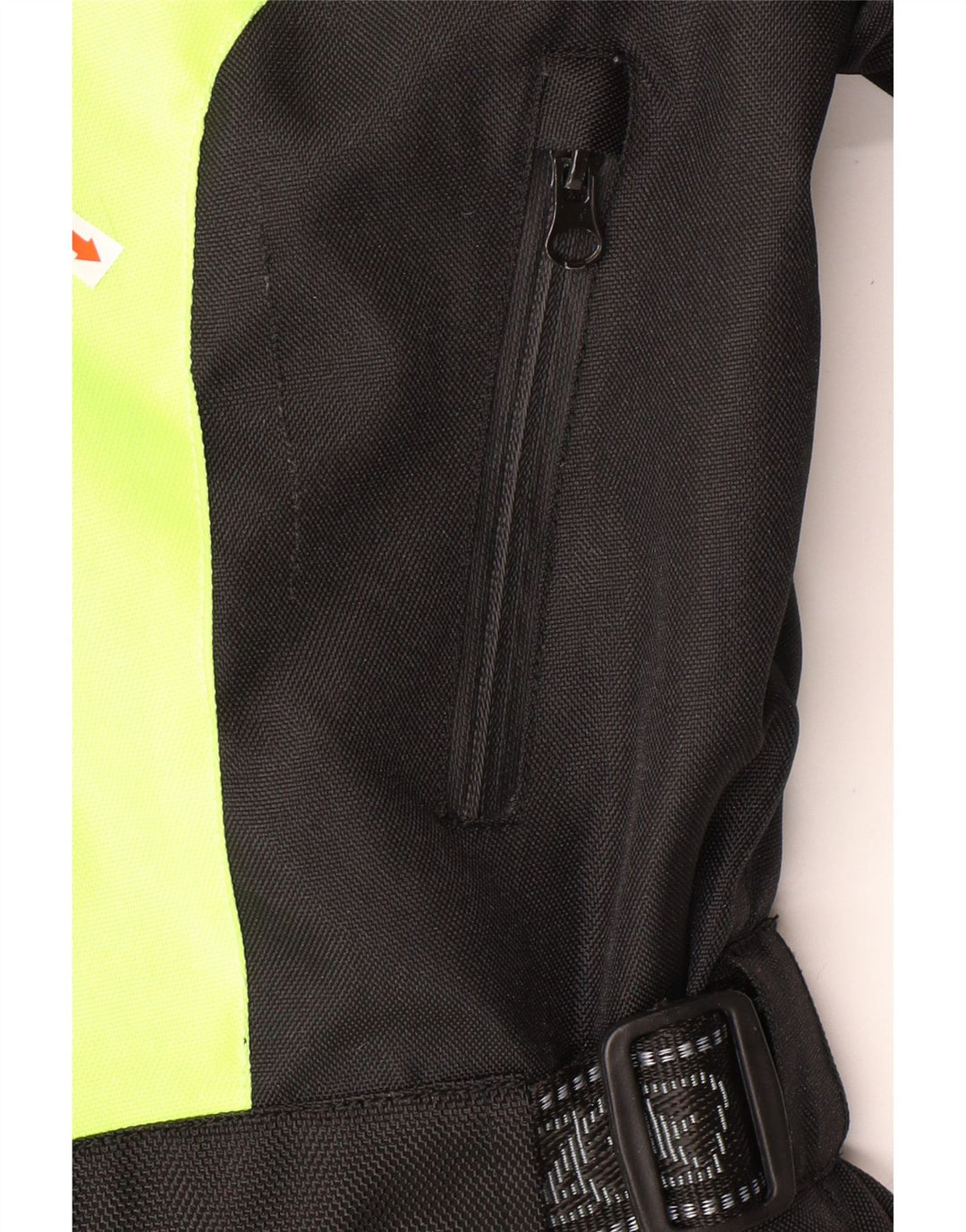 ВИНТАЖНАЯ Мужская куртка-бомбер с рисунком Moto Racer UK 44 2XL, зеленая с цветными блоками