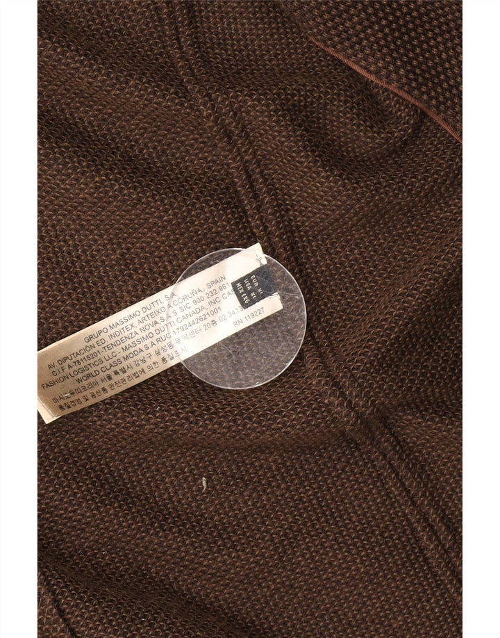 Мужской пиджак Massimo Dutti на 2 пуговицах UK 42 XL, коричневый хлопок