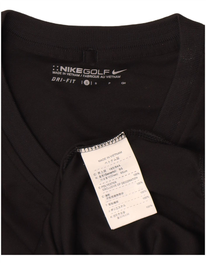 Мужской жилет Nike Dri Fit, маленький черный полиэстер