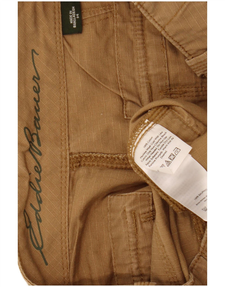 Мужские шорты чинос EDDIE BAUER W34, большие, бежевые, хлопок
