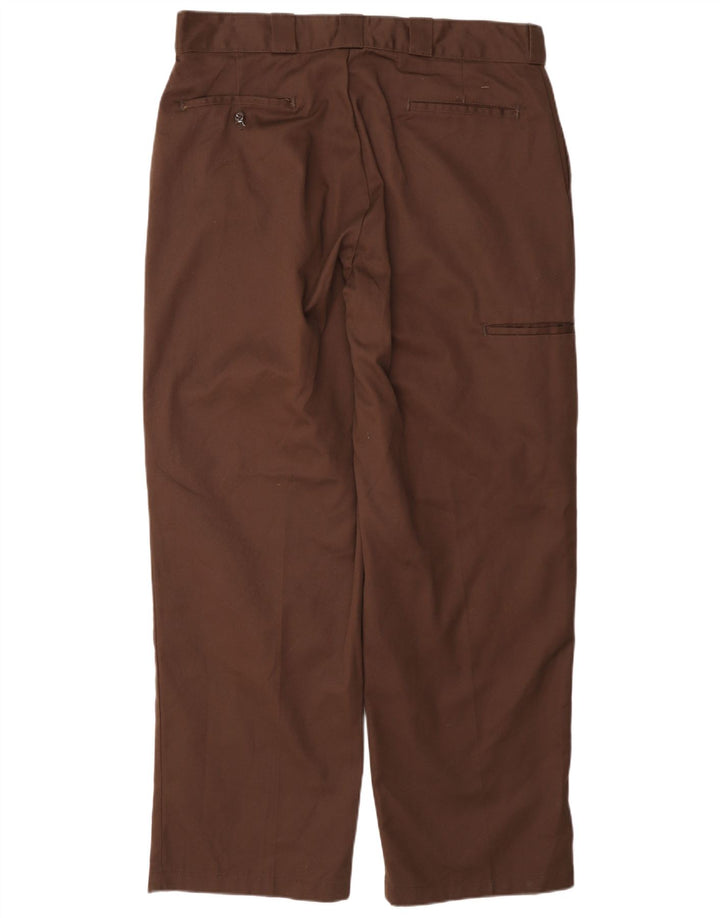 Мужские прямые брюки-карго Dickies W36 L31 коричневые из полиэстера