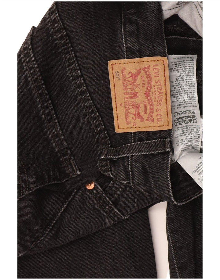 Женские прямые джинсы Levi's 501 W26 L28, черный хлопок