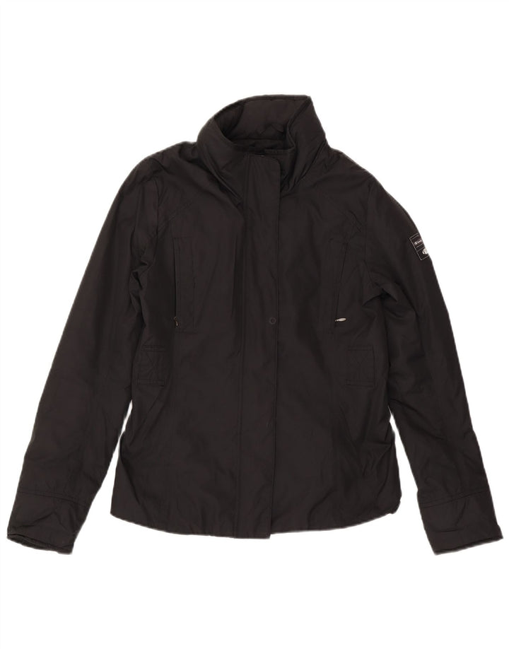 CHAMPION Womens Windbreaker Jacket UK 10 Small Black Polyester