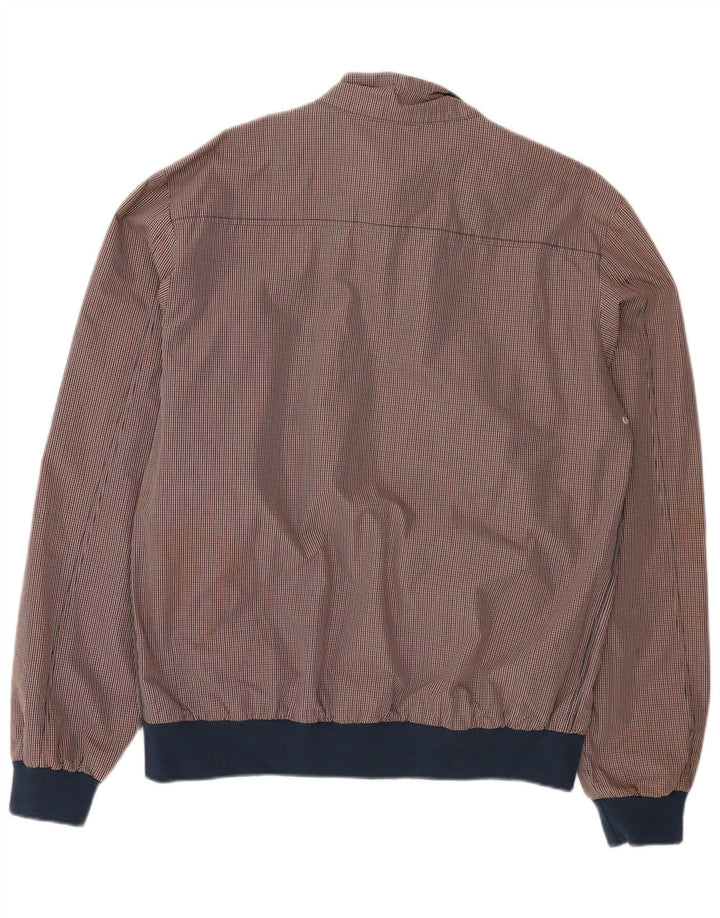 Мужской бомбер Quiksilver UK 42 XL, красный хлопок в мелкую клетку