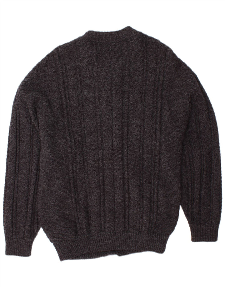 Мужской свитер-кардиган VINTAGE, маленький серый аргайл/ромб, акрил